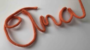 hacer nombre con tricotin ganchillo o crochet